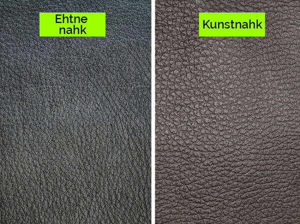 Ehtne ehk naturaalne nahk vs kunstnahk ehk PU nahk