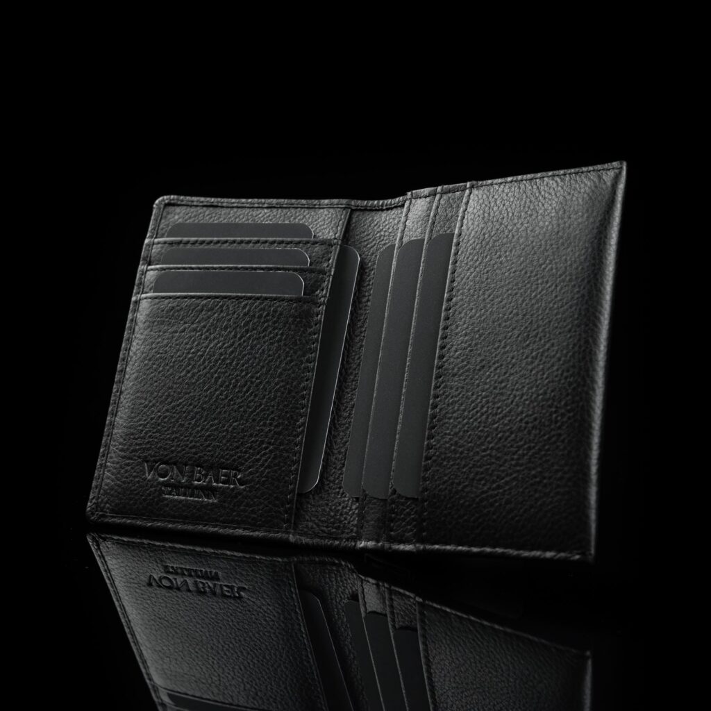 Grant Nahast Kaardihoidja - must, avatud