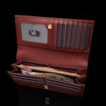 W1 Plus Nahast Naiste Rahakott punane pealtvaade