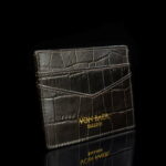 Cards Cash Croco tumepruun 2