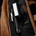 Essential Plus Nahast Arvutikott pruun pealtvaade