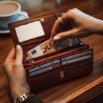 Nahast Rahakott Naistele W1 punane raha slider