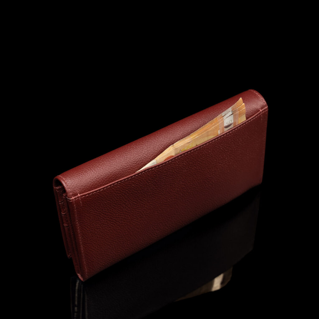 w1 Plus Nahast Naiste Rahakott punane 3