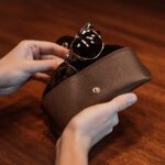 Nahast Prillitoos pruun deluxe kaes prillid lifestyle