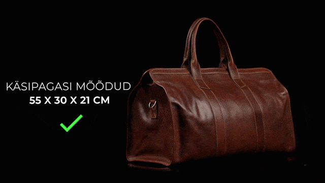 weekender plus nahast reisikott kasipagasi moodud