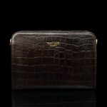 von baer model 1 nahast naiste kaekott pruun croc print eestvaade