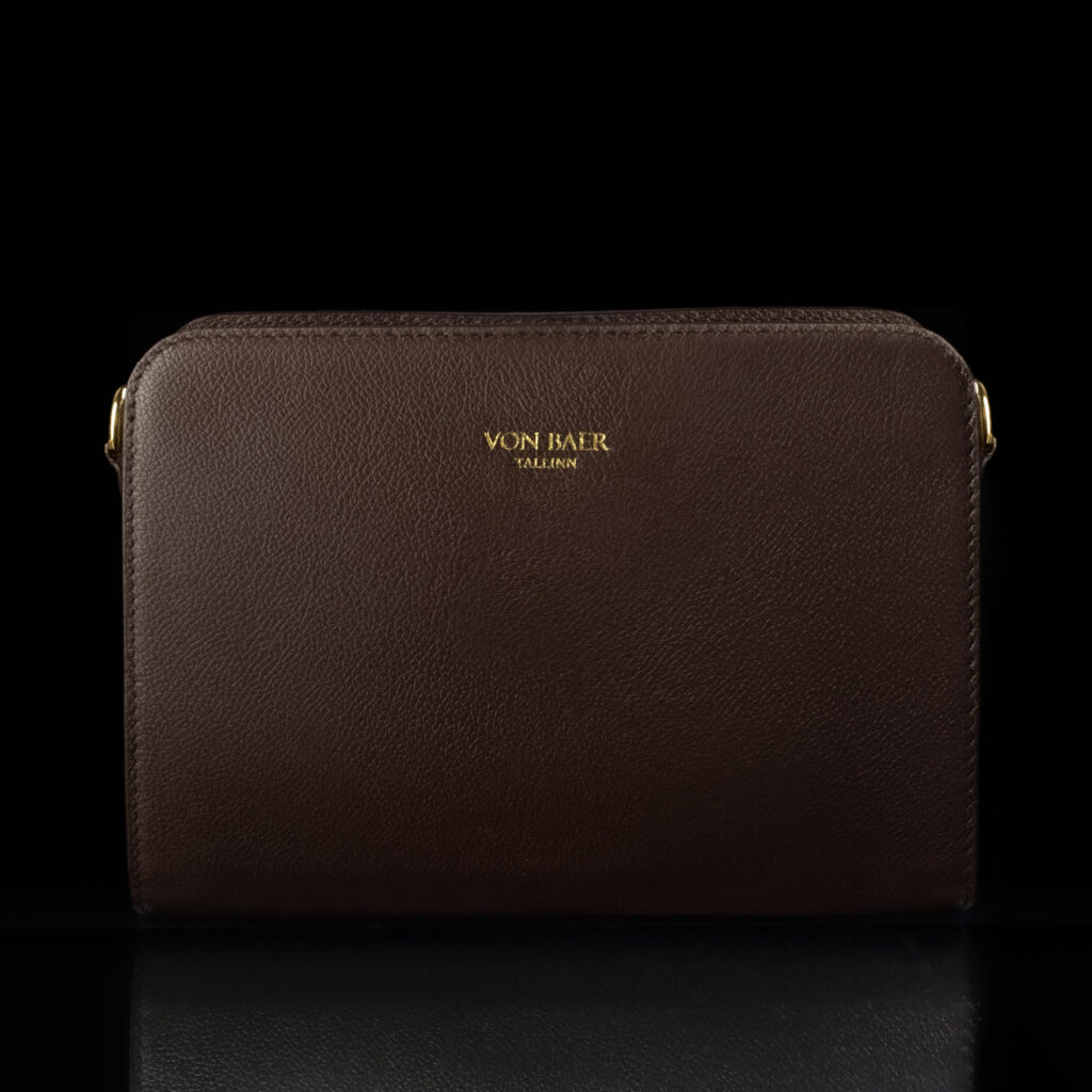 von baer model 1 nahast naiste kaekott pruun eestvaade