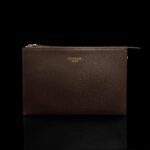 von baer clutch vaike nahast naiste käekott pruun eestvaade