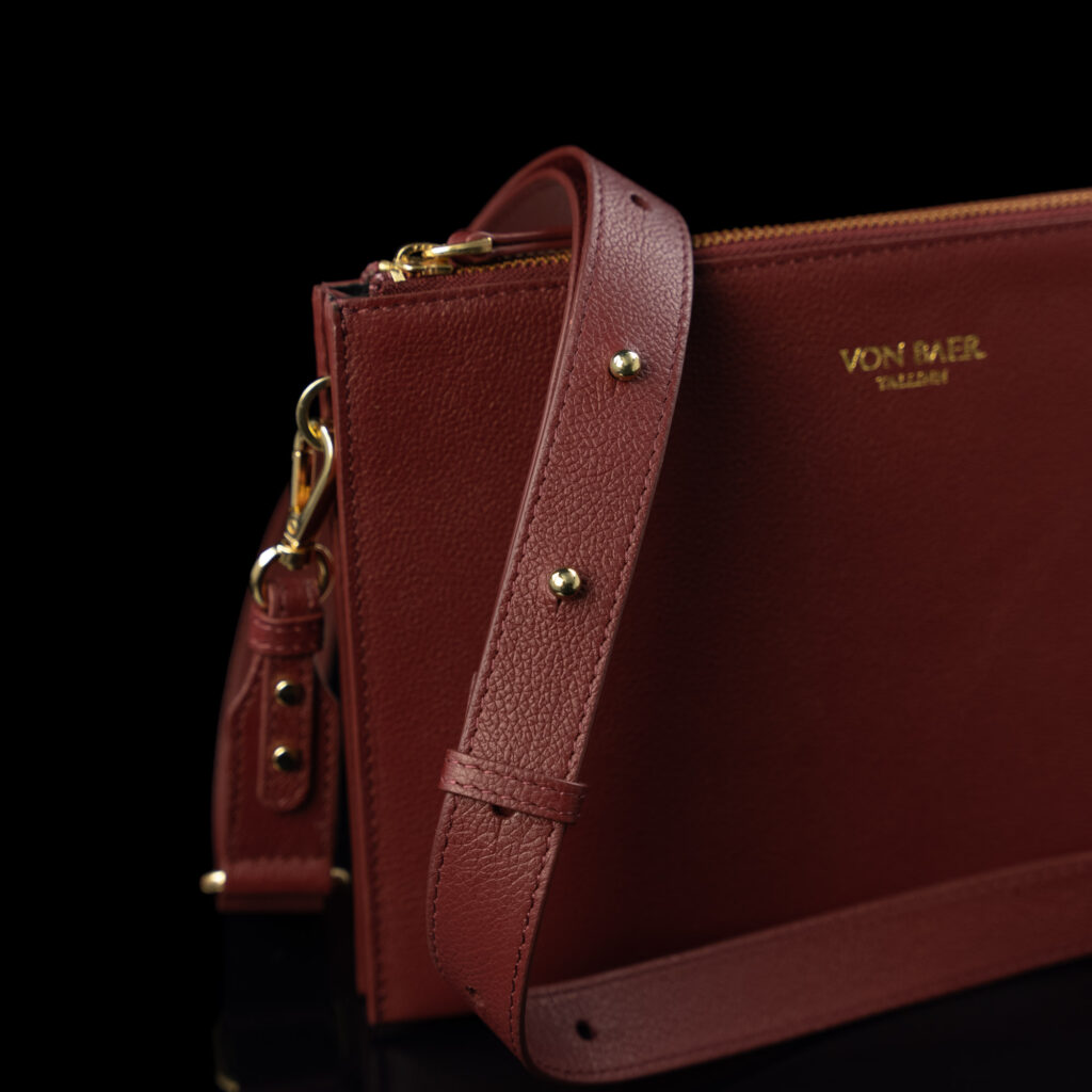 von baer clutch vaike nahast naiste kaekott punane eemaldatav ja reguleeritav olarihm