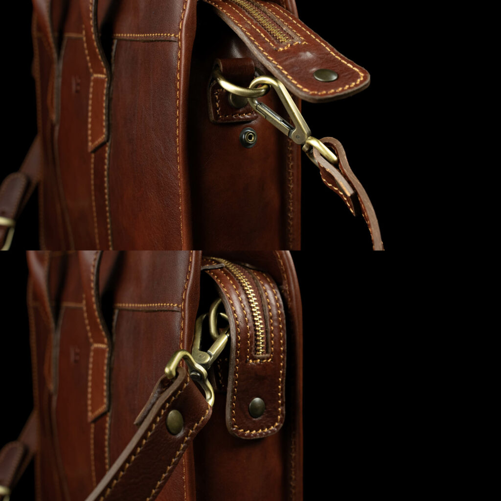 von baer exquisite nahast arvutikott pruun reguleeritav olarihm close up