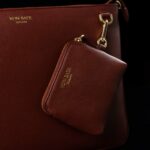 von baer nahast naiste sülearvutikott lukuga punane koos väikese kotiga