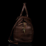 weekender nahast reisikott nappa nahk kvaliteetne eesti disain von baer tumepruun kuljest vaade