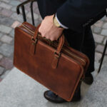 von baer elegant luksuslik meeste nahast arvutikott pruun