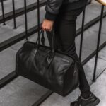 von baer weekender kvaliteetne suur nahast reisikott must eesti disain