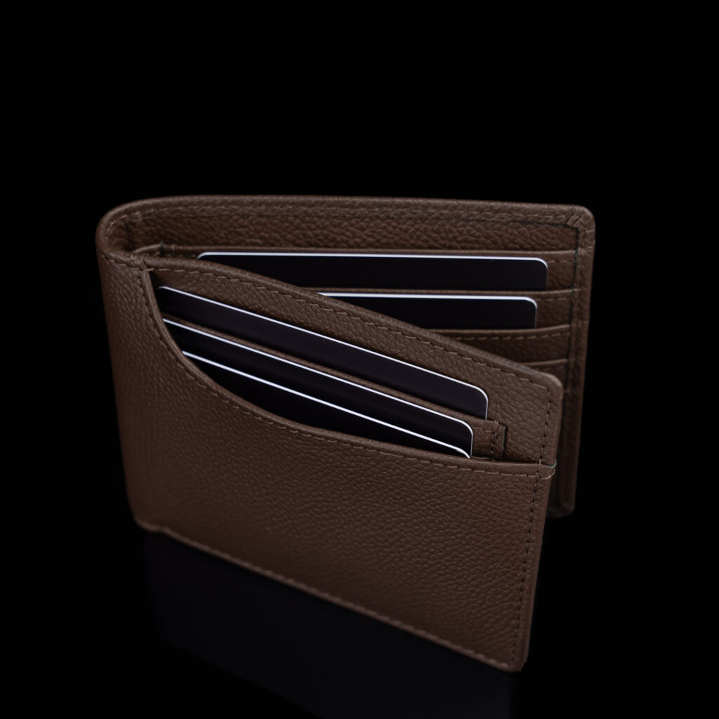 von baer franklin luksuslik nahast rahakott pruun valitaskud kaardid