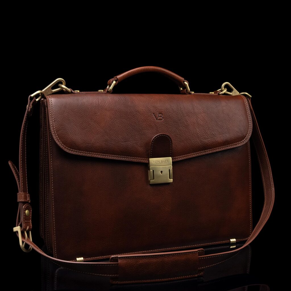 von baer no1 nahast sülearvuti portfell meestele pruun olarihm