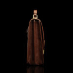 von baer nahast portfell no.2 pruun külgvaade