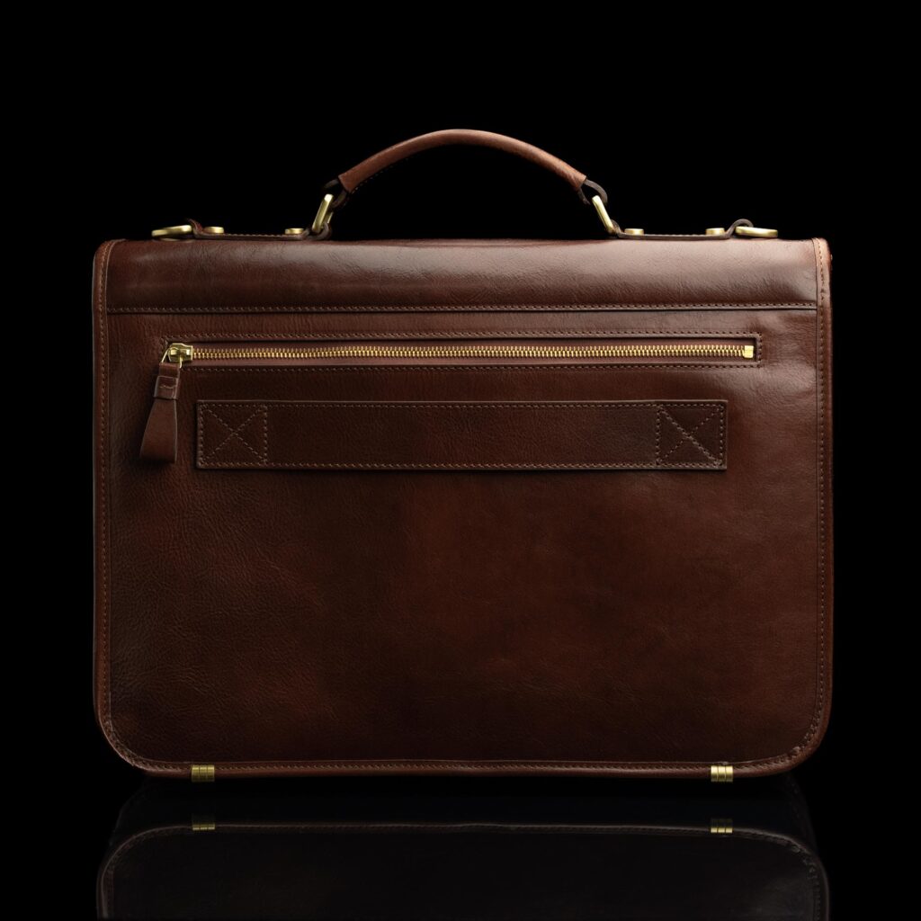 von baer premium nahast portfell no.2 pruun tagantvaade