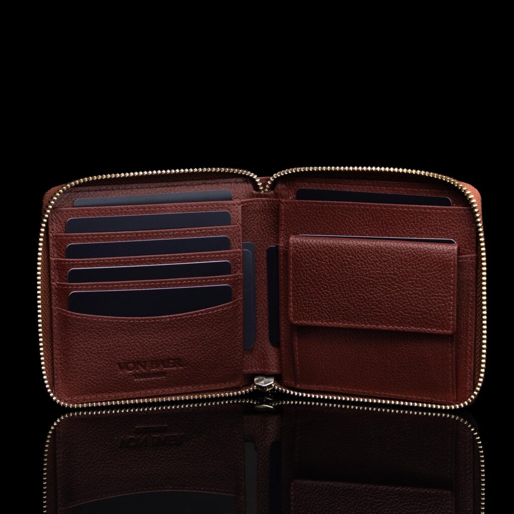 von baer naiste nahast rahakott punane taskud w3