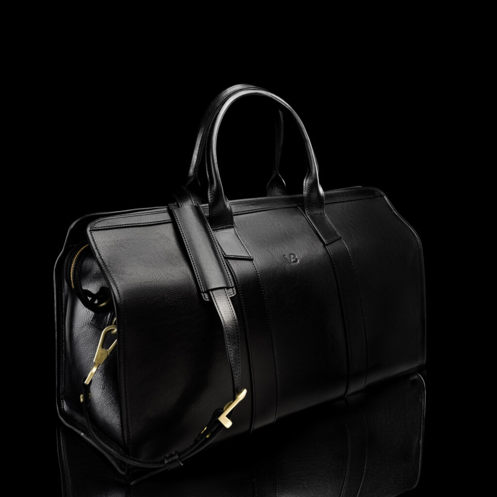 von baer weekender superiore professionaalne nahast reisikott arvutile must