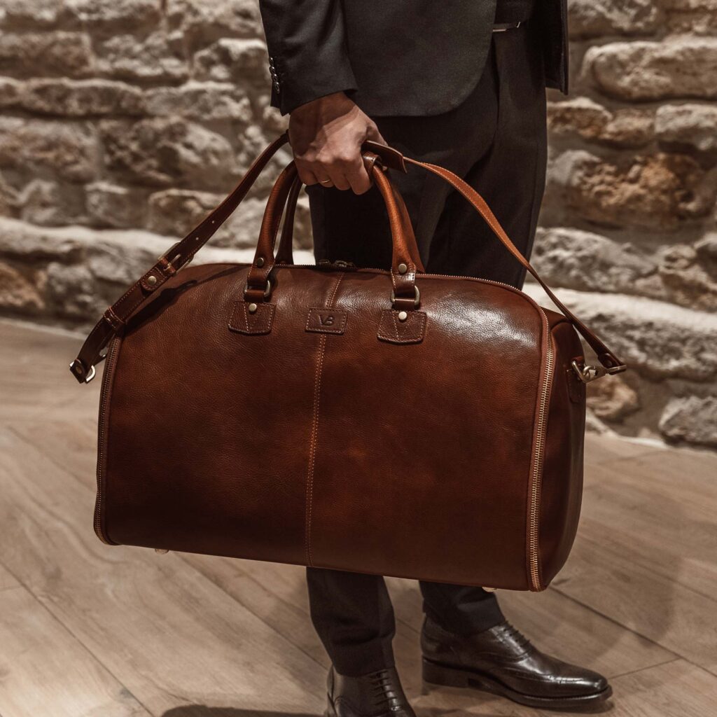 von baer grand superiore nahast reisikott töökott ülikonnalahtriga pruun õlarihmaga