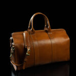 von baer tallinn weekender superiore stiilne ja suurepärane nahast reisikott helepruun