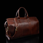 von baer weekender superiore itaalia nahast stiilne reisikott pruun õlarihmaga