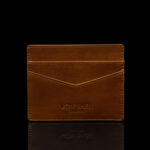 von baer minimalist superiore meeste nahast kaarditasku helepruun rahakott meestele eestvaade