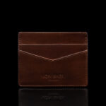 von baer minimalist superiore meeste nahast kaarditasku pruun rahakott meestele eestvaade